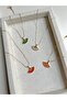 Fan White Steel Necklace