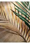 Hari̇kabi̇rev | Soft Green-Brown Leaf-Flower Combination | Framed Tempered Glass Table 3 Pieces Vertical - 3