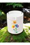 Flower Printed 3-Piece Ceramic Ashtray Ash Tray - Birthday Gift for Men and Women - 4