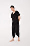 100% Cotton Thin Fabric Sile Cloth Black Modern Baggy Yoga Meditation Clothing - 5