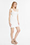Women's Strappy Ribbed Knitted Dress - 3