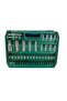طقم مقابس احترافية لامعة 108 قطعة من الفولاذ Crv 1/2-1/4 (108 قطعة) - 2