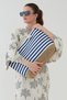 Women's Sea Beach Bag Multicolored Zipped - 6