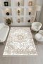 Leyla Collection Antique Look Beige Brown Tassel Detailed Woven Base Decorative Carpet Leyla69 - 2