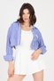 U Neck Short Sleeve Mini Dress with Shorts - 4