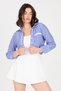 U Neck Short Sleeve Mini Dress with Shorts - 5