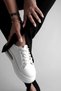 Riga White Women's Sneakers - Transparent Detailed - 4