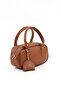 Taba Shk207 Faux Leather Charm Detailed Zippered Hand, Arm and Shoulder Bag with Strap - 2
