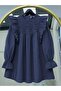 Shoulder Ruffled Robe Lace Embroidered Poplin Tunic -Laci