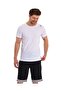 Men's Polyester White Striped Basketball Shorts - 4