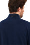 Jacquard Zippered High Collar Short Sleeve Oversize Men's T-Shirt - 5