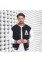 Double Colored Men's College Coat - 3