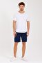 Men's Reflective Logo Regular Fit Sports Shorts with Pockets - 6