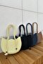 Swan Model Inner Lined Straw Look Beach and Daily, Stylish and Elegant Shoulder Bag - 4