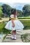 Yellow Daisy Vintage Baby Girls' Dress, Birthday Dress, Photo Shoot Dress, Suitable for ages 0-12 - 3