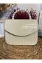 Women's Cream Pearl and Chain Shoulder and Hand Bag - 6