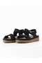 Women's Daily Sandals Ms1277 Black Mikanos Velcro Adjustable Orthopedic Summer Sandals
