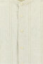 Long Sleeve Prevailing Collar Regular Fit Striped Sports Cotton Linen Shirt - 3