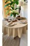 İnci Dertsiz Oval Tablecloth Beige - 4