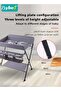 4 in 1 Baby Changing Table Infant Foldable Nursery Change Tables with Unit Storage Bags and Wheels, - 4