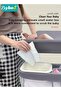 4 in 1 Baby Changing Table Infant Foldable Nursery Change Tables with Unit Storage Bags and Wheels, - 5