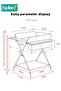 4 in 1 Baby Changing Table Infant Foldable Nursery Change Tables with Unit Storage Bags and Wheels, - 8