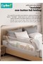Bed Rails Guard, Collapsible Baby Side Bed Rail, Kids' Safety Bed Fence, Upgraded Barrier, Foldable Safeguard for Queen King Twin Bed, with Adjustable Height, 150cm - 5