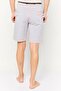 Men Heather Drawstring Homewear, Green - 4