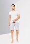 Men Heather Drawstring Homewear, Green - 2