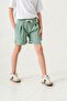Double Leg Belt Cord Girl's Shorts - 4