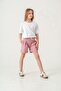 Double Leg Belt Cord Girl's Shorts - 5