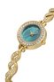 Luxury Stone Elegant Vintage Women's Wristwatch Gold Green Color Pl-1538B3X