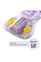 12 - Piece HB Pencil Set w/ Eraser and Grip - Purple - 3