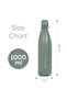 Steel Water Bottle, 1L Green - 7