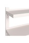 2-Tier Floating Wall Shelves 2 pcs Stainless Steel 200x30 cm - 4