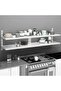 2-Tier Floating Wall Shelves 2 pcs Stainless Steel 200x30 cm