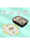 3 Compartment Stainless Steel bento Lunch Box, 800ml - T - Rex Purple - 6