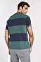 Contrast Striped Regular Fit Premium Cotton Crew Neck T-shirt - 2