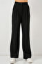 6638 High Waist Palazzo Trousers - D. Black - 4