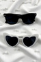 White Heart Bride Groom Glasses, Binary Bride Current after Party Wedding Henna Leisure Glasses - 3