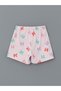 Lcw kids white bow printed girls' pajama set with shorts - 5