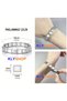 Italian Style Steel Charm Bracelet - Without Text - Guaranteed (No Coloring) - 2