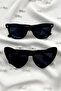 Black Heart Bride Groom Glasses, Binary Bride Current after Party Wedding Henna Leisure Glasses