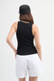 Cuello 82004 قميص أساسي نسائي أسود ضيق برقبة على شكل حرف U - 4
