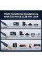 Pro 10 Wired Over Ear Headphones Hi-Res Studio Monitor & Mixing DJ Stereo Headsets with 50mm - 6