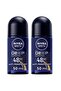 MEN DEEP Black Carbon Espresso, Antiperspirant for Men, Roll-on 50ml, Pack of 2