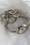 Car Silver Baignoire Handcuff Women Wrist Watch - 2