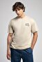 Marcia Men's 100% Cotton O Neck T-Shirt Beige - 2