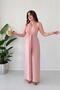 Front Binding Jumpsuit Powder - 3