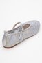 Juny Gray Mesh Flower Embroidered Women's Ballerina Shoes - 5
